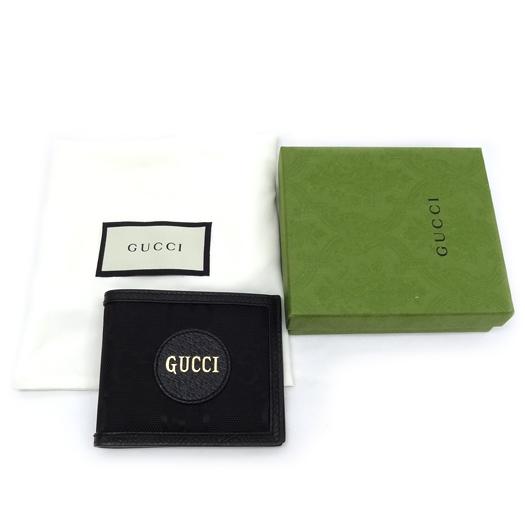 GUCCI（グッチ） 二つ折り札入れ オフザグリッド ナイロン レザー