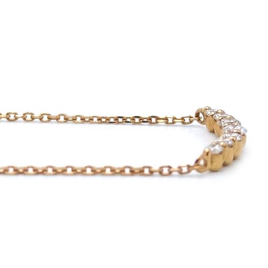 STAR JEWELRYイエローゴールド セブンダイヤモンド ネックレス STAR JEWELRY（スタージュエリー） ダイヤモンド 7ストーン ネックレス