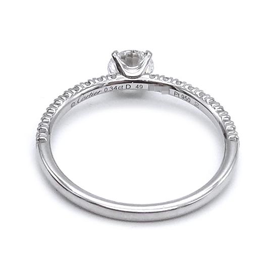 専用5/15まで40%off‼️カルティエ　プラチナダイヤモンドリング Cartier（カルティエ） エタンセル ドゥ ダイヤ リング 0.34ct E-VVS2