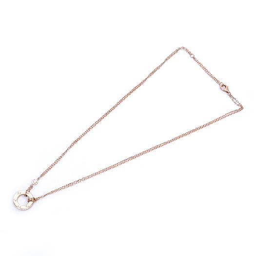 Cartier カルティエ ラブサークル ネックレス 2P ダイヤ K18PG