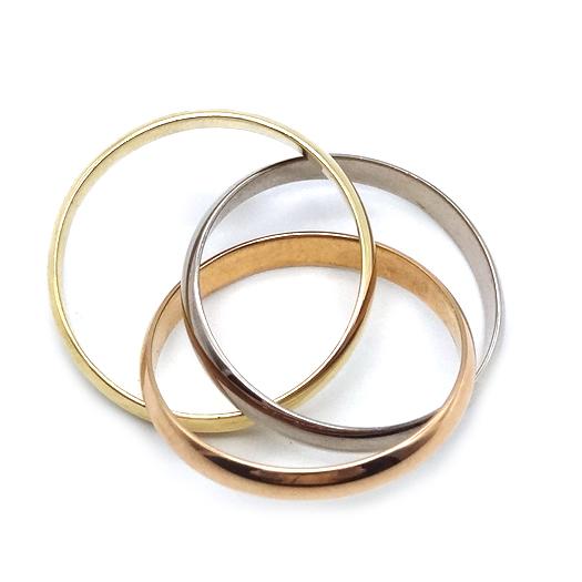 Cartier（カルティエ） トリニティ リング スモール K18スリーカラー