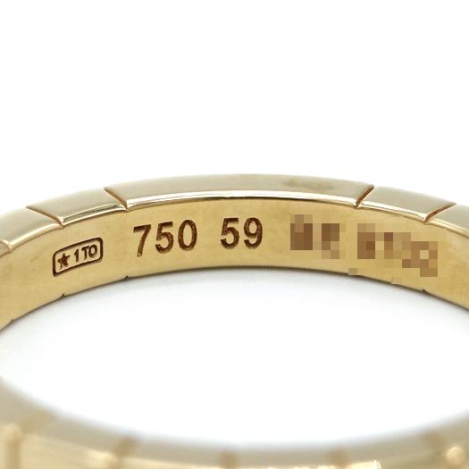 カルティエ Cartier K18YG 18金 イエロー ラニエール リング Cartier（カルティエ） ラニエール リング K18イエローゴールド ＃59