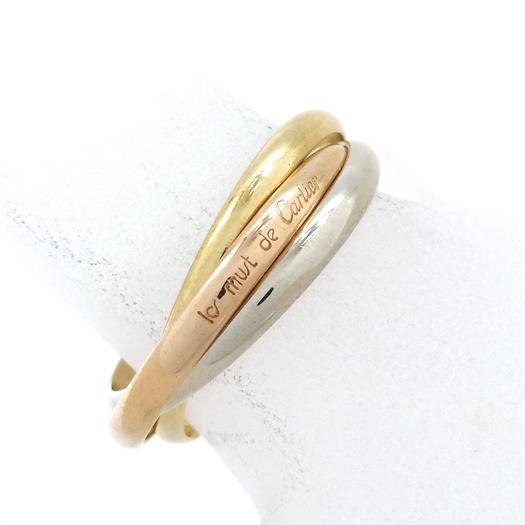 Cartier（カルティエ） トリニティ リング ＃50 10号 指輪 K18 スリー 
