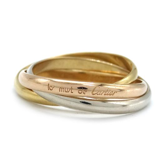 Cartier（カルティエ） トリニティ リング ＃50 10号 指輪 K18 スリー 