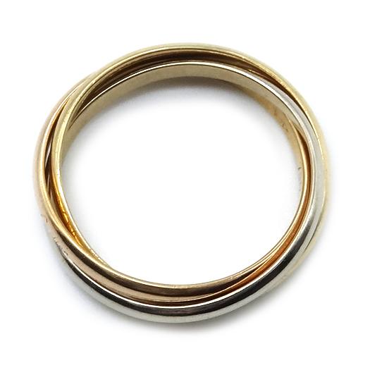 Cartier（カルティエ） トリニティ リング ＃50 10号 指輪 K18 スリー 