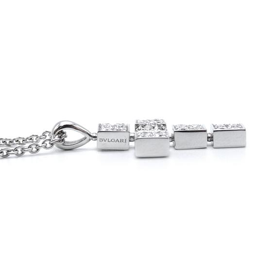 BVLGARI（ブルガリ） ルチア ラテンクロス ダイヤ ネックレス K18WG 