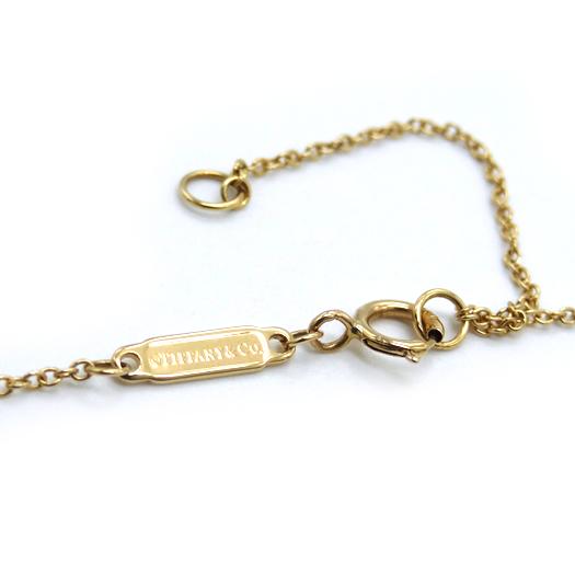 TIFFANY&Co.（ティファニー） Tスクエア 1P ダイヤ ネックレス K18YG 
