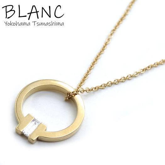 TIFFANY&Co.（ティファニー） Tスクエア 1P ダイヤ ネックレス K18