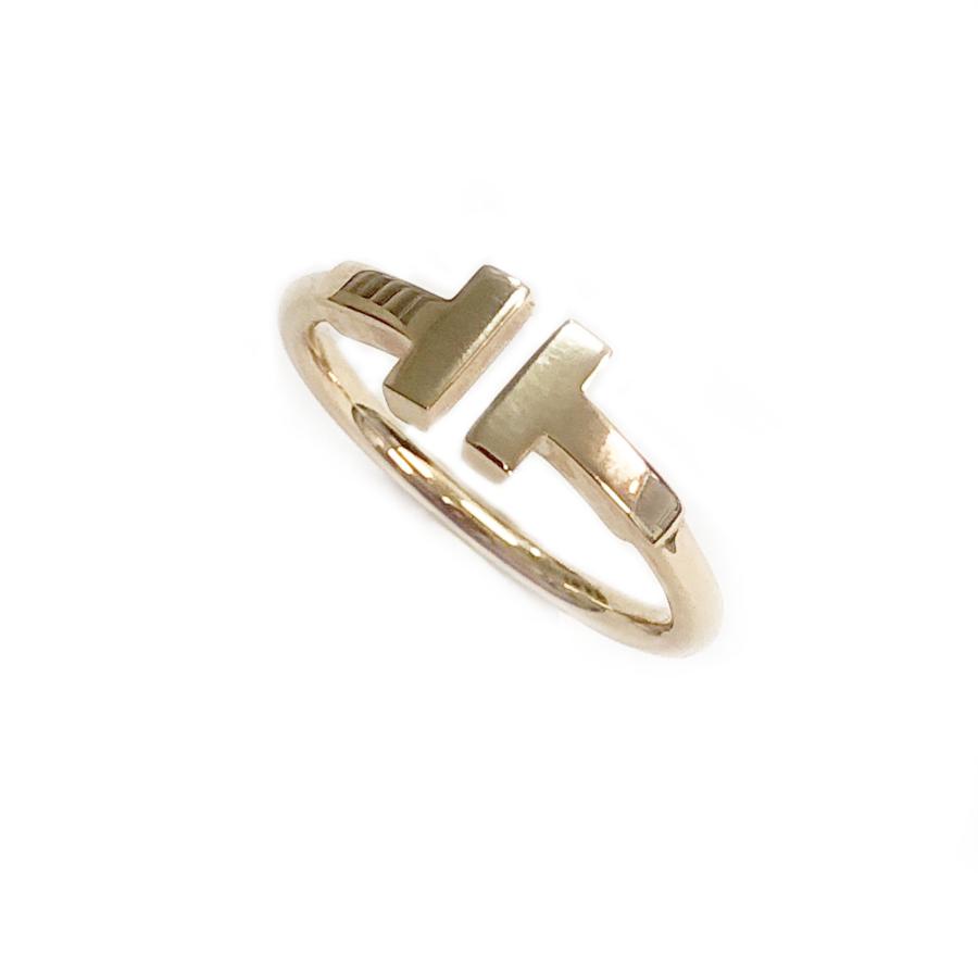 TIFFANY&Co.（ティファニー） Tワイヤー リング 約10号 K18PG ピンク 