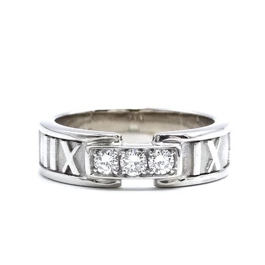 TIFFANY&Co. ティファニー アトラス リング 約10.5号 3Pダイヤ TIFFANY&Co. ティファニー アトラス リング 約10.5号 3Pダイヤ