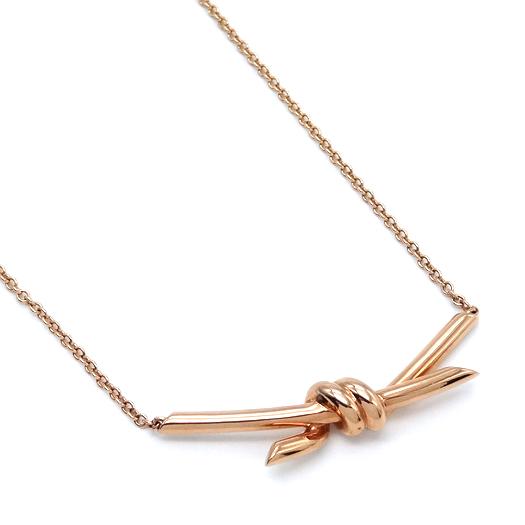 TIFFANY&Co.（ティファニー） ノット ネックレス K18 ピンクゴールド 