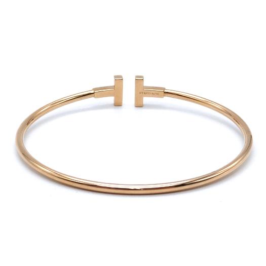 TIFFANY&Co.（ティファニー） Tワイヤー ダイヤ ブレスレット 17cm K18