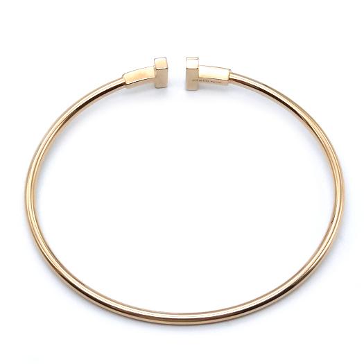 TIFFANY&Co.（ティファニー） Tワイヤー ダイヤ ブレスレット 17cm K18