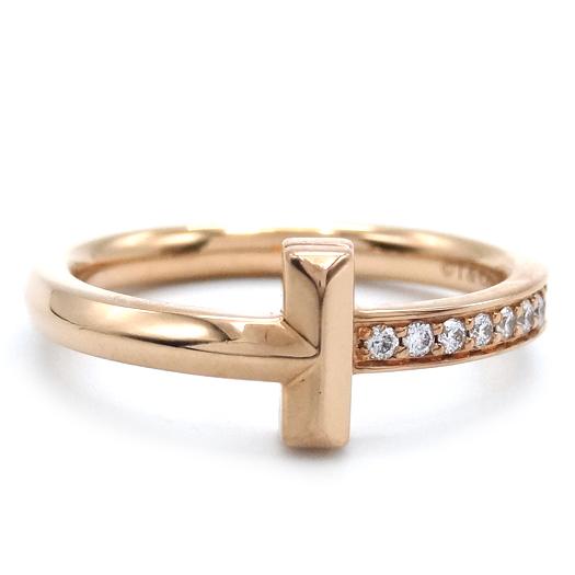 TIFFANY&Co.（ティファニー） Tワン ダイヤリング K18ピンクゴールド