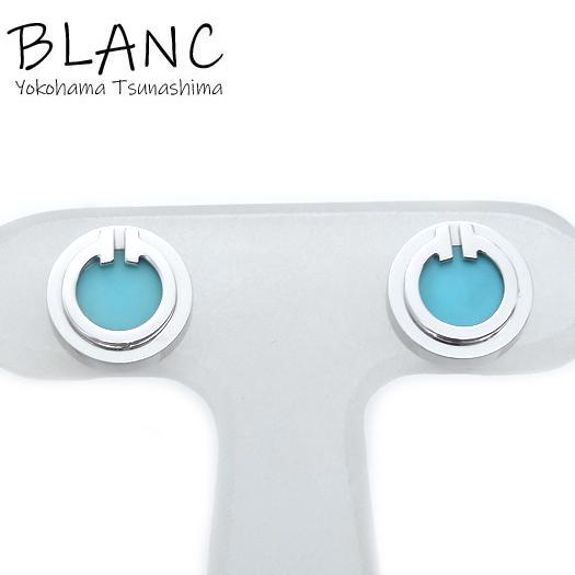 TIFFANY&Co.（ティファニー） T TWO サークル ピアス ターコイズ K18WG 