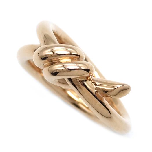 TIFFANY&Co.（ティファニー） ノット ダブルロウ リング 約9.5号 K18PG