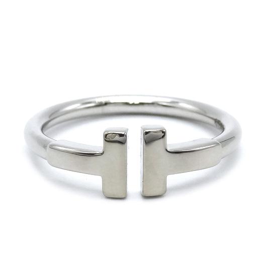 TIFFANY&Co.（ティファニー） Tワイヤー リング K18ホワイトゴールド