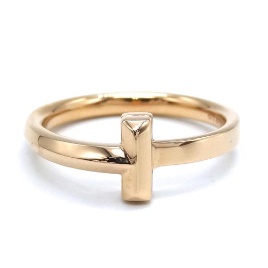 TIFFANY&Co.（ティファニー） Tワン リング 約11号 K18 ピンクゴールド