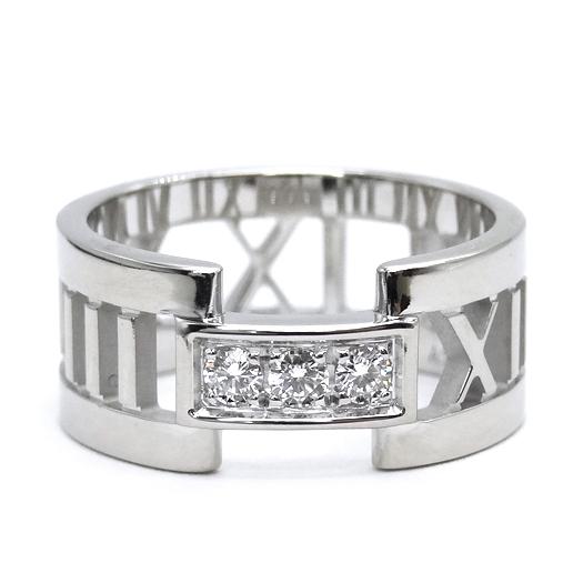TIFFANY&Co.（ティファニー） アトラス オープンリング 3Pダイヤ 約9.5