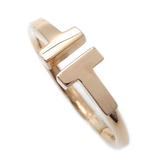 TIFFANY&Co.（ティファニー） Tワイヤー リング 約9号 K18 ピンク