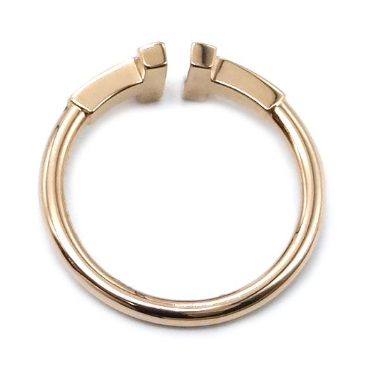 TIFFANY&Co.（ティファニー） Tワイヤー リング 約9号 K18 ピンク