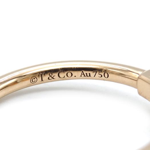 TIFFANY&Co.（ティファニー） Tワイヤー リング 約9号 K18 ピンク