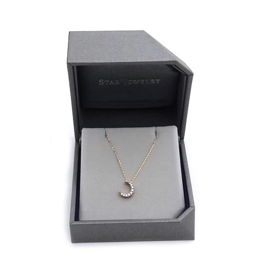 STAR JEWELRY スタージュエリー ダイヤモンド ムーン ネックレス STAR JEWELRY スタージュエリー ダイヤモンド ムーン ネックレス