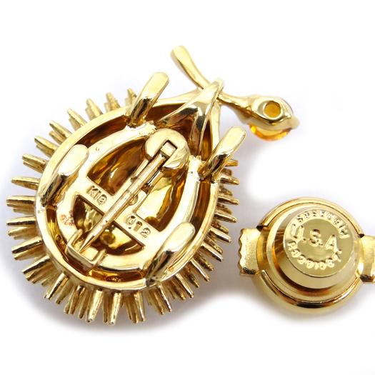 【良品】TASAKI タサキ ピンブローチ タイピン ベル K18 シルバー 良品】TASAKI タサキ ピンブローチ タイピン ベル K18 シルバー