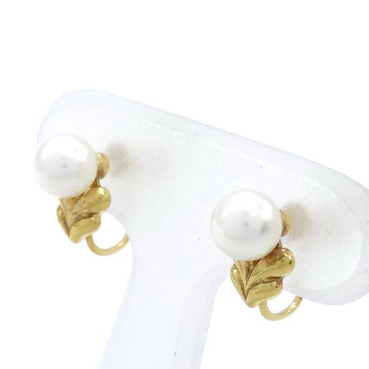 MIKIMOTO（ミキモト） パール イヤリング K18イエローゴールド 真珠