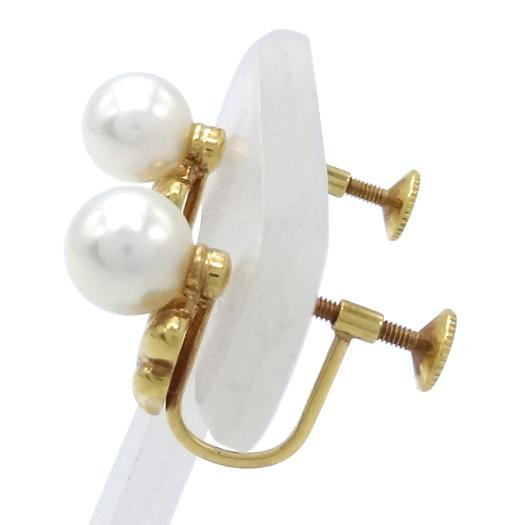 MIKIMOTO（ミキモト） パール イヤリング K18イエローゴールド 真珠