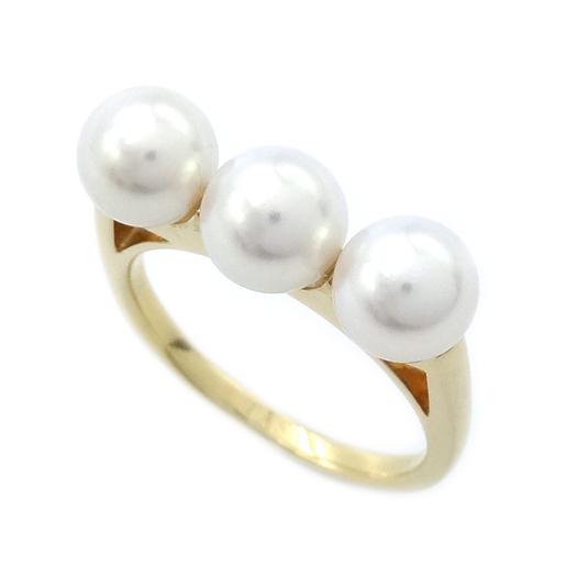TASAKI（タサキ） バランスエラパールリング K18イエローゴールド 真珠