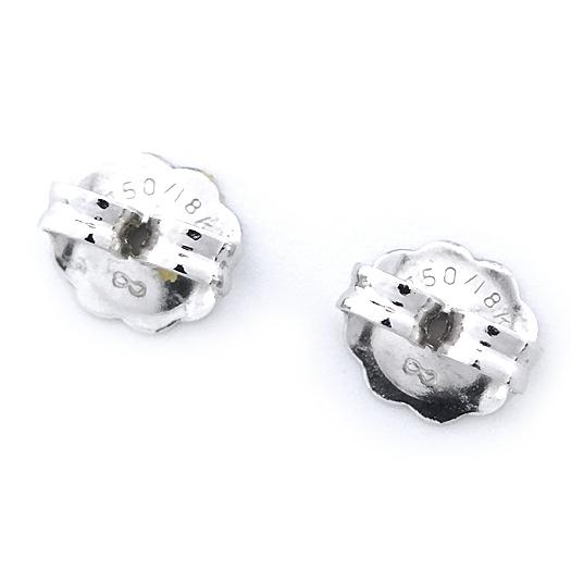 MIKIMOTO パール ダイヤモンド ピアス　18Kホワイトゴールド MIKIMOTO（ミキモト） パール ダイヤピアス 真珠 P:7.7mm×2 K18