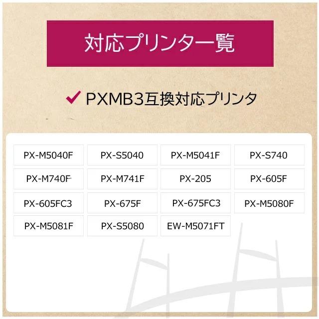 エプソン用 PXMB3互換メンテナンスボックス 2個セット 対応インク:IC4CL74 / IC4CL75 / IC4CL76 / IC62 / IC61 / KSU-HSM｜yokohama-toner｜03