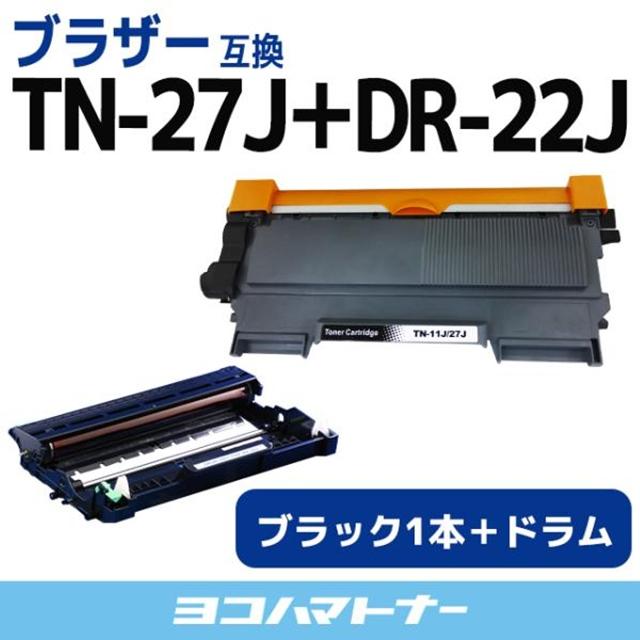 TN-27J ブラザー TN-27J-DR-22J ブラック+ドラムユニットセットHL-2130 ...