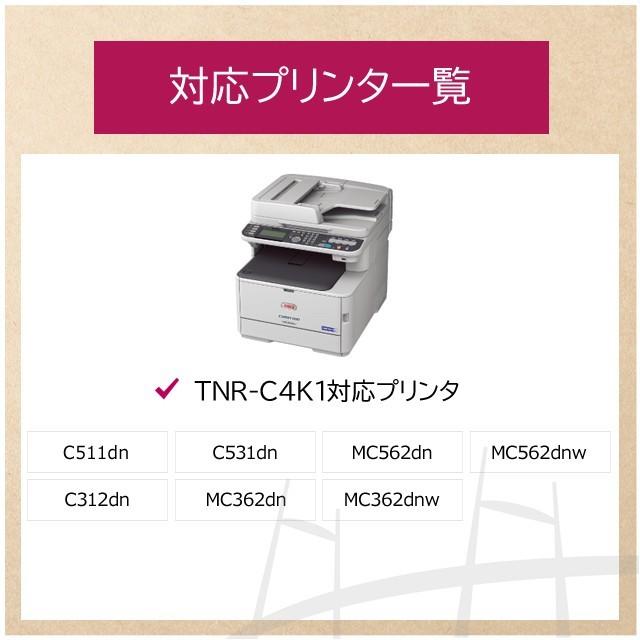 TNR-C4K （TNRC4K） OKI用（沖電気用） トナーカートリッジ TNR-C4KK1+  