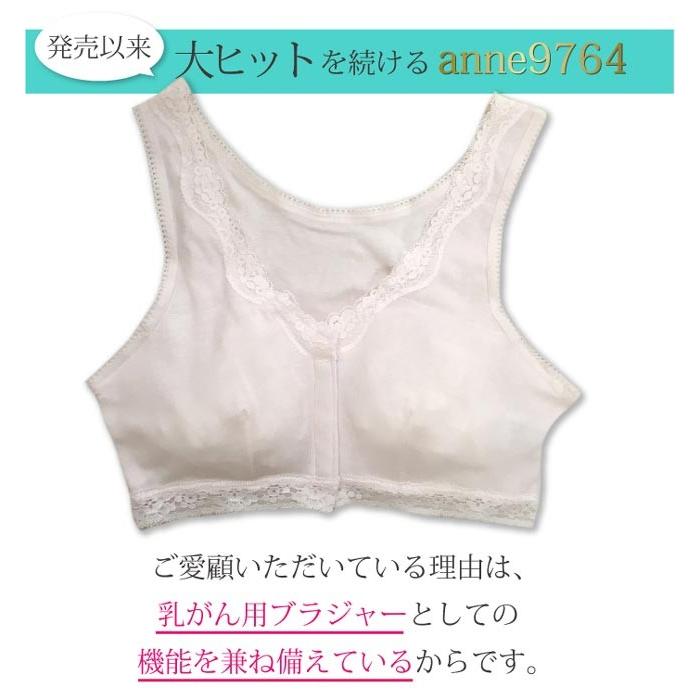 2枚組ネコポス送料無料 乳がん用 ブラジャー 前開き ブラ 乳癌用パッド使える 術後 下着 ゆったり 全摘 温存 入院準備 anne-9764 ２枚組｜yokohamaanne｜08