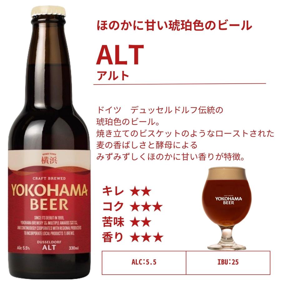 横浜ビール おすすめ 6種飲み比べセット 330ml×6本（瓶）まずはこれ　送料無料 人気 ギフト クラフトビール 詰め合わせ 横浜 ランキング 種類 こだわり｜yokohamabeer1999｜05