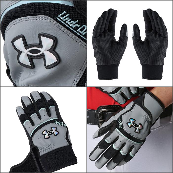 UNDER ARMOUR 名入れ付き バッティンググローブ 刺繍 両手