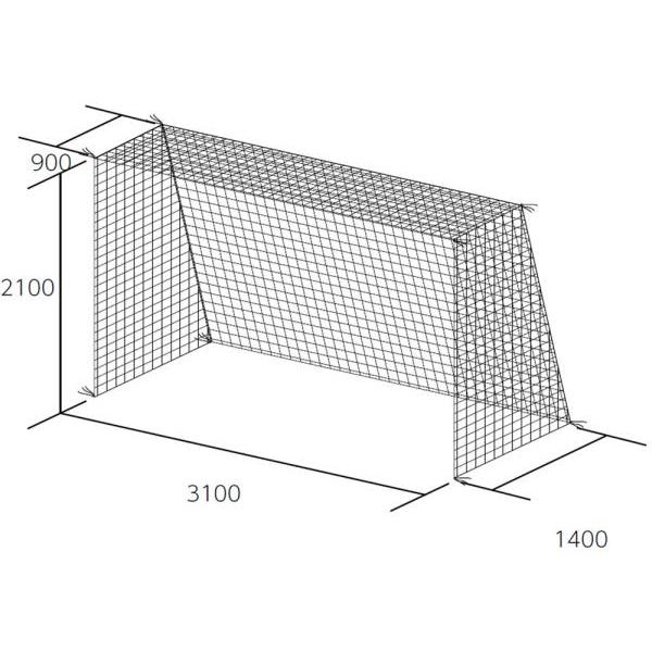 トーエイライト ガッコウキキ フットサル・ハンドゴールネット B-2562