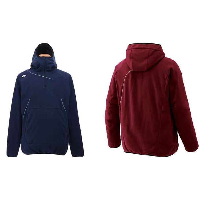 DESCENTE 名入れ1段付き デサント フリース 野球 ジュニア パーカー