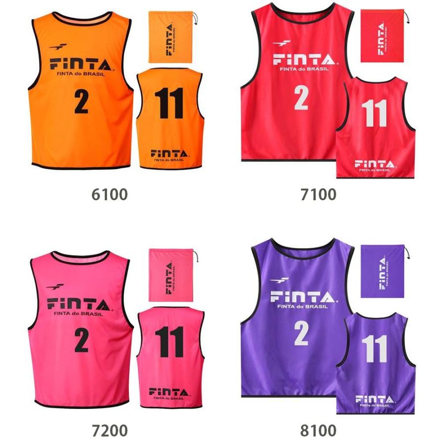 付属の収納袋への名入れ無料 サッカー ビブス ジュニア フィンタ サッカー用 サッカーウェア Jr ビブス10枚セット 2 11番号付き Ft6555 Ft6555 リバーアップ 通販 Yahoo ショッピング