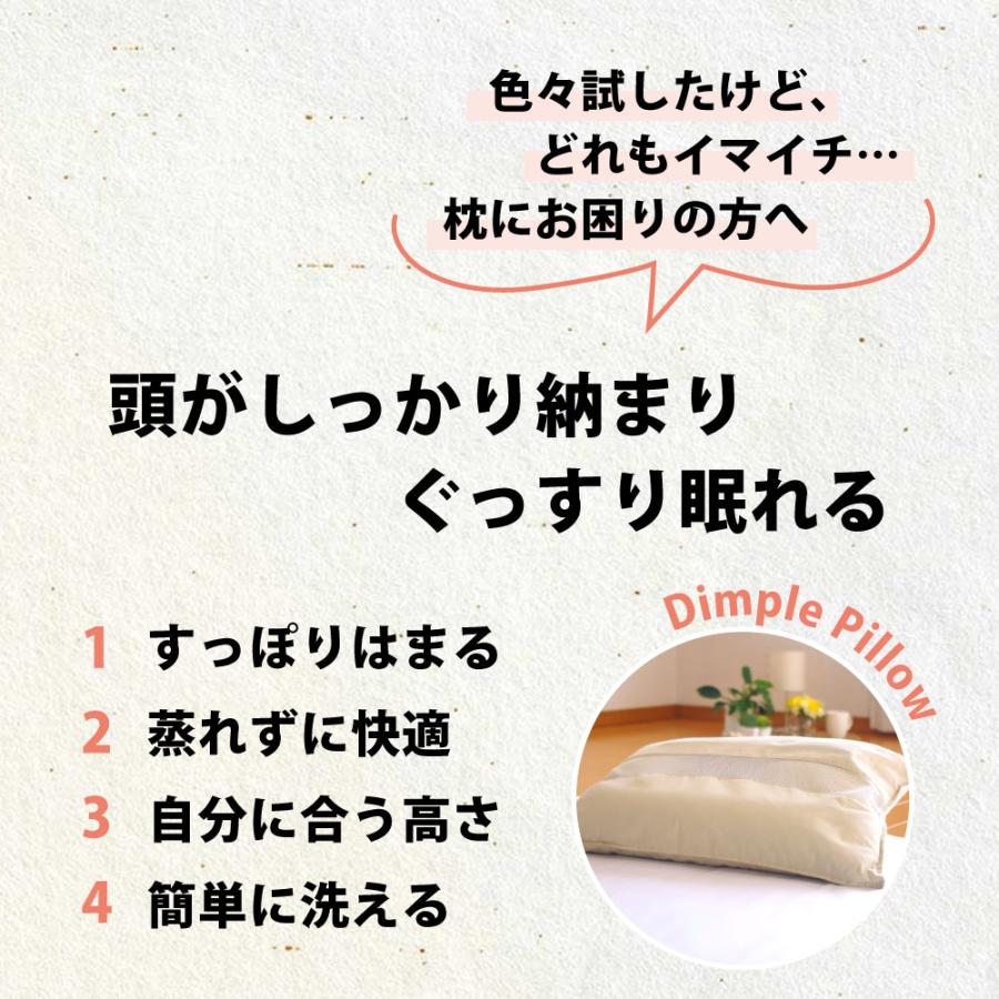 枕 ピロー パイプ 肩こり解消 首こり 洗える 高さ調節 43×63 日本製