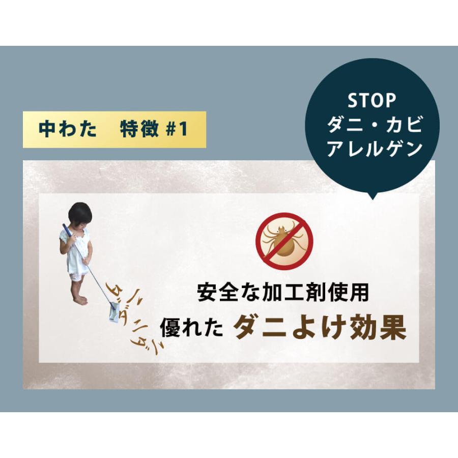 敷き布団 防ダニ 洗える 日本製 シングル 100×210cm 固綿 三層 マイティートップ 軽量 弾力 抗菌 防臭 吸汗 速乾 敷布団 敷きふとん 国産｜yokohamashingu｜07