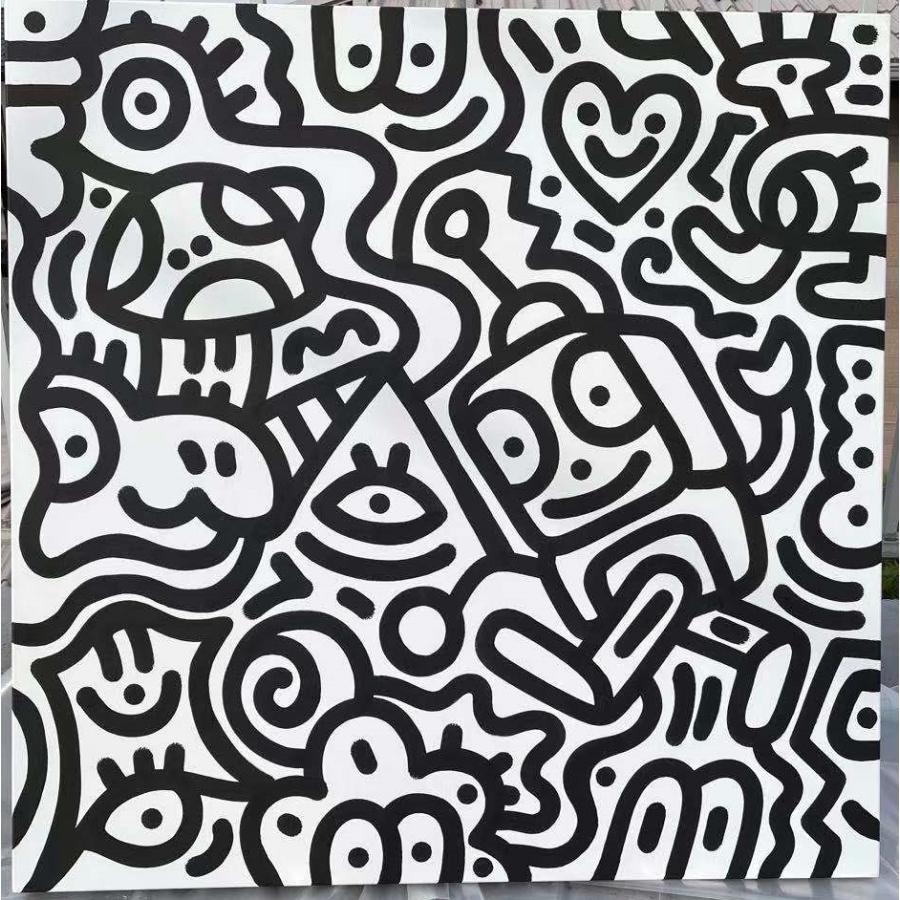 Mr.Doodle　Black and White｜yokohamax-art