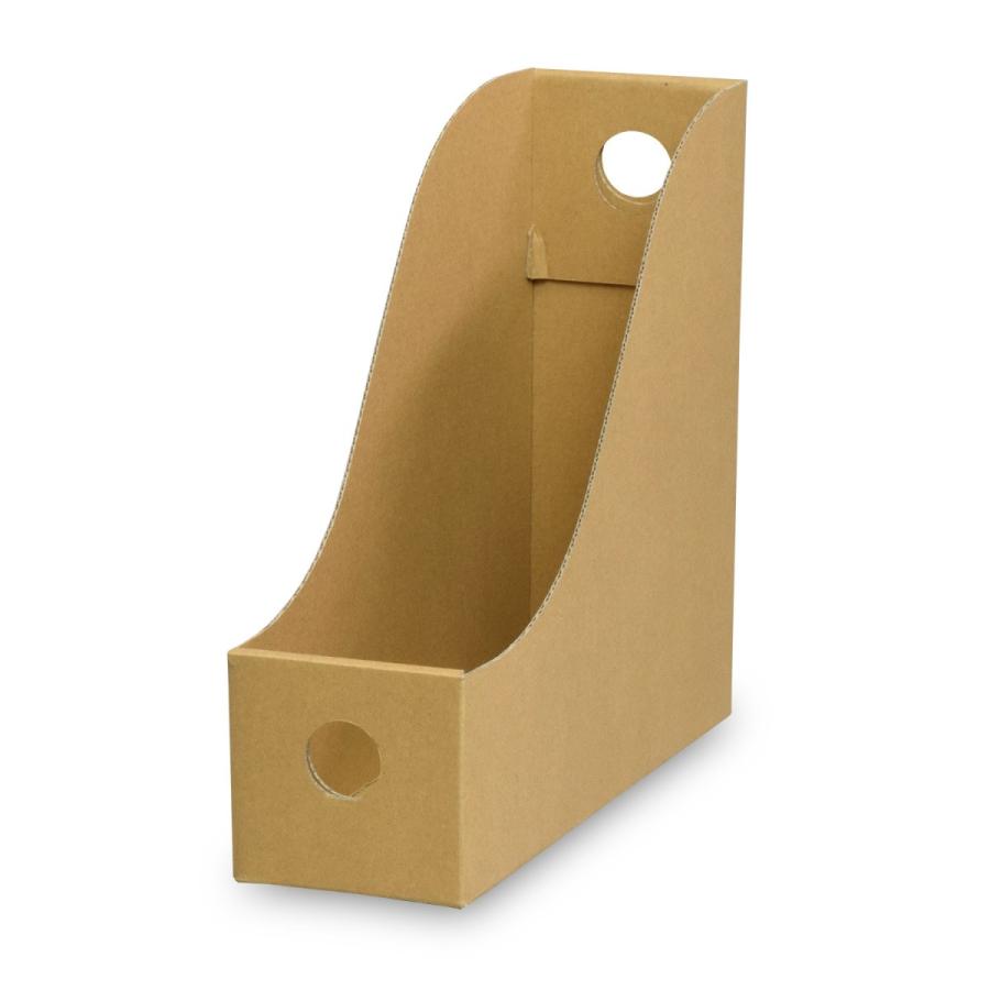 カラーボックス インナー ファイル収納ボックス ファイルスタンド 書類立て カラーボックス用ファイルボックス (No.1) (縦置き用) クラフト 4枚セット |  | 02