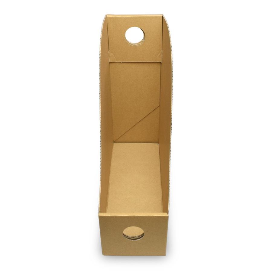 カラーボックス インナー ファイル収納ボックス ファイルスタンド 書類立て カラーボックス用ファイルボックス (No.1) (縦置き用) クラフト 4枚セット |  | 04