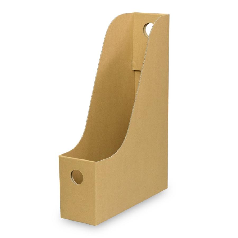 カラーボックス インナー ファイル収納ボックス ファイルスタンド 書類立て カラーボックス用ファイルボックス (No.2) (横置き用) クラフト 18枚セット |  | 02