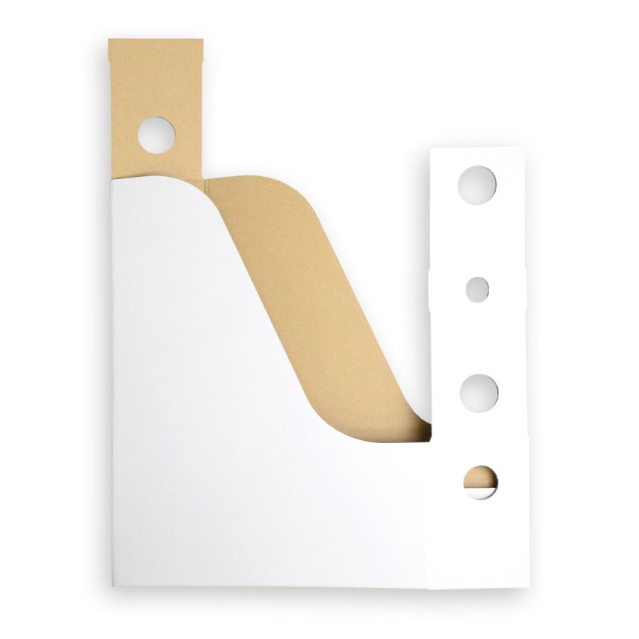 カラーボックス インナー ファイル収納ボックス ファイルスタンド 書類立て カラーボックス用ファイルボックス (No.2) (横置き用) (白) 27枚セット |  | 05