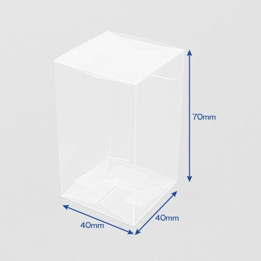 透明ケース 透明箱 クリアケース クリアボックス ギフトボックス ラッピング プレゼント用 ディスプレイ 底ロック箱 (NO8) 40×40×70 25枚セット｜yokoi-package2｜02