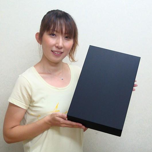 ギフトボックス 化粧箱 ダンボール箱 段ボール箱 段ボール おしゃれ 無地 組み立て プレゼント用 贈答用 ダンボール 組立箱 黒 (No.08) 50組セットの画像